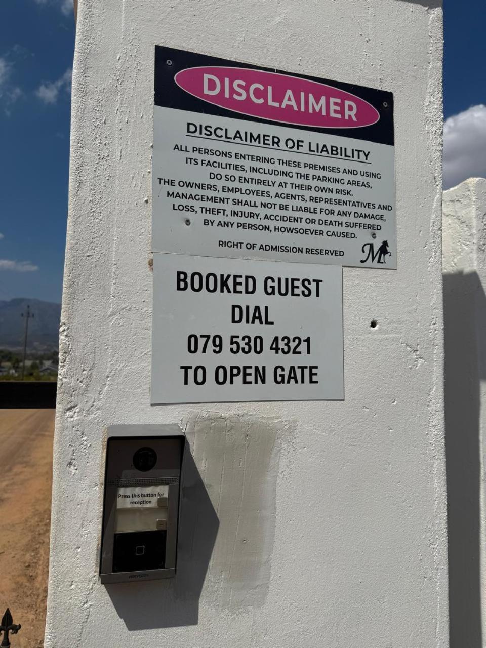 Middelplaas Paarl Guesthouse エクステリア 写真
